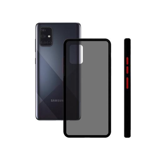 [000006792] Funda para Samsung Galaxy A71, Semirrígida, Negro