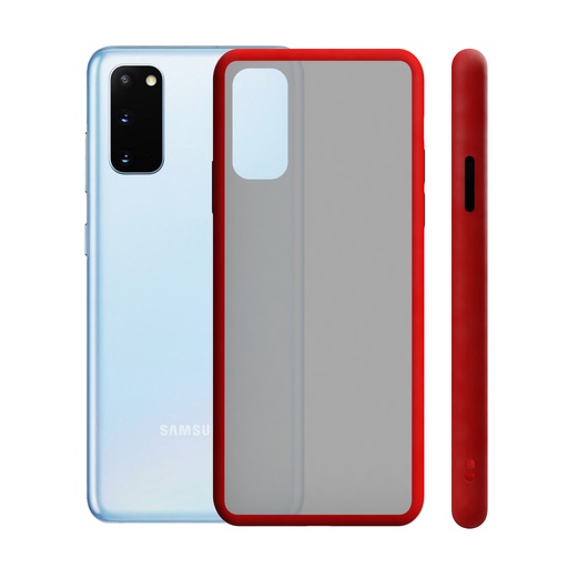 [000006803] Funda para Samsung Galaxy S20 Plus, Semirrígida, Rojo