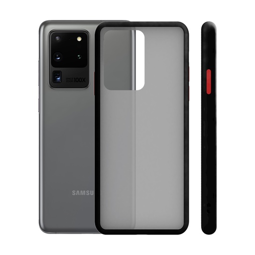 [000006815] Funda para Samsung Galaxy S20 Ultra, Semirrígida, Negro