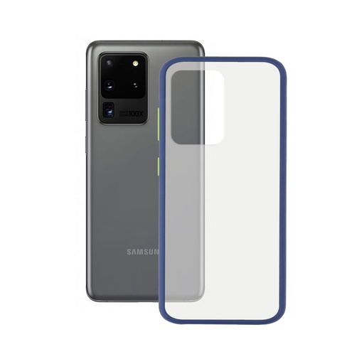 [000006817] Funda para Samsung Galaxy S20 Ultra, Semirrígida, Azul