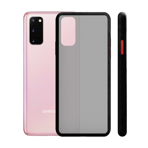 [000006826] Funda para Samsung Galaxy S20, Semirrígida, Negro