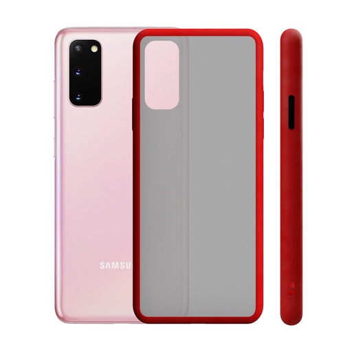 [000006827] Funda para Samsung Galaxy S20, Semirrígida, Rojo