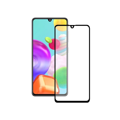 [000006840] Protector de pantalla para Samsung Galaxy A41, Vidrio templado, Grosor 0,33 mm, Negro