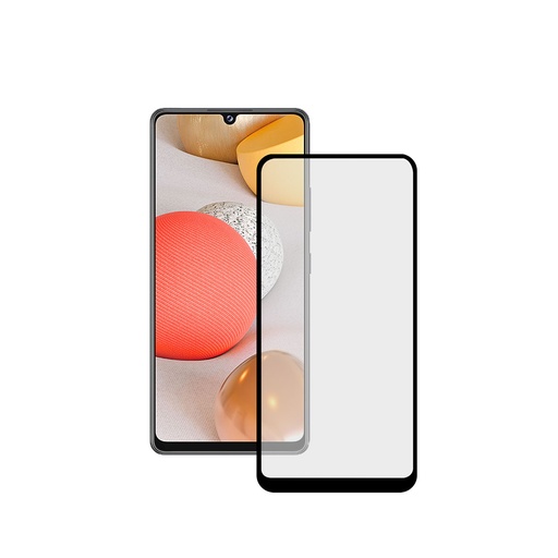 [000006864] Protector de pantalla para Samsung Galaxy A42 5G, Vidrio templado, Grosor 0,33 mm, Negro