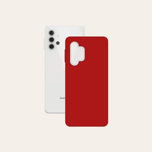 [000006889] Funda Ksix para Galaxy A32 5G, Flexible, Rojo