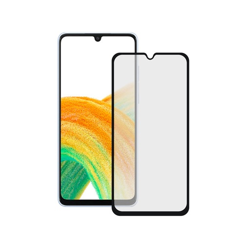 [000006939] Protector de pantalla para Samsung Galaxy A34, Vidrio templado, Resistencia 9H, Grosor 0,3 mmNegro