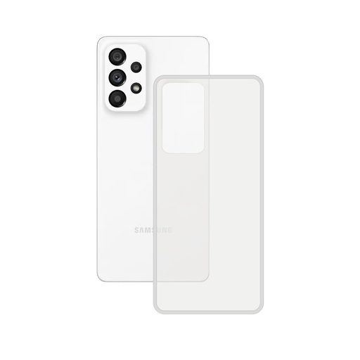 [000006941] Funda flexible para Samsung Galaxy A54 5G, Antihuellas, Resistente, Ligera, Compatible con carga inalámbrica, Transparente