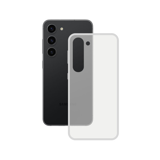[000006948] Funda flexible para Samsung Galaxy S23+, Antihuellas, Resistente, Ligera, Compatible con carga inalámbrica, Transparente