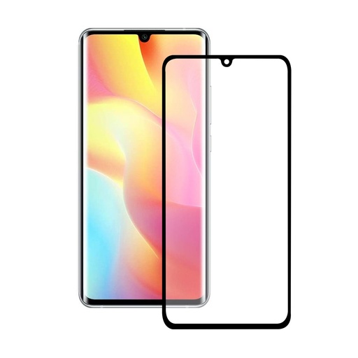 [000006971] Protector de pantalla para Xiaomi Mi NOTE 10 LITE, Vidrio templado, Grosor 0,33 mm, Negro