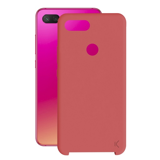 [000006987] Funda para Xiaomi Mi 8 Lite, Semirrígida, Rojo