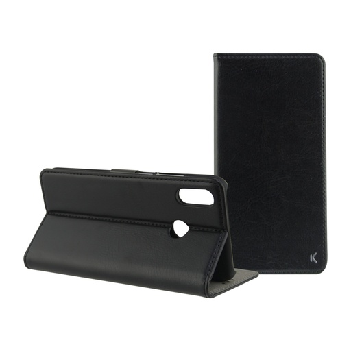 [000006992] Funda con tapa para Xiaomi Note 6 Pro, Semirrígida, Standing, Negro