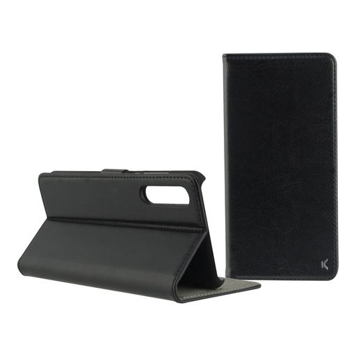 [000007001] Funda con tapa para Xiaomi Mi 9, Semirrígida, Standing, Negro
