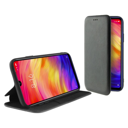 [000007004] Funda con tapa para Xiaomi Redmi Note 7, Rígida, Negro
