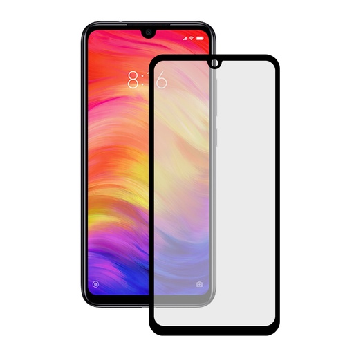[000007005] Protector de pantalla para Xiaomi Note 7, Vidrio templado, Grosor 0.33 mm, Negro