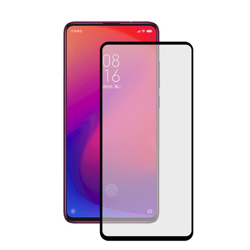 [000007020] Protector de pantalla para Xiaomi Redmi K20, Redmi K20 Pro, Vidrio templado, Grosor 0.33 mm, Negro