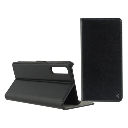 [000007033] Funda con tapa para Xiaomi Xiaomi Mi Note 10, Xiaomi Mi Note 10 Pro, Semirrígida, Standing, Negro