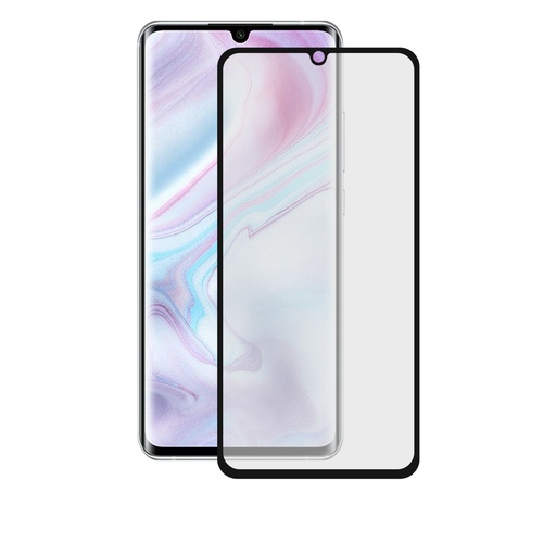 [000007034] Protector de pantalla para Xiaomi Mi Note 10, Vidrio templado, Grosor 0.33 mm, Negro