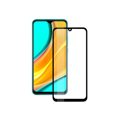 [000007042] Protector de pantalla para Xiaomi REDMI 9, Vidrio templado, Grosor 0,33 mm, Negro