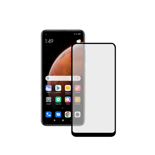 [000007073] Protector de pantalla para Xiaomi Mi 10T, Vidrio templado, Grosor 0,33 mm, Negro