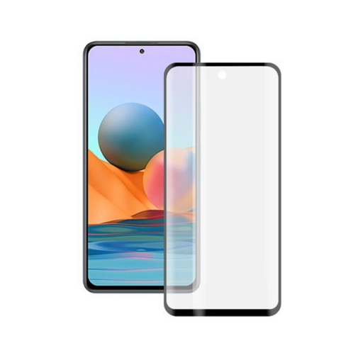 [000007117] Protector de pantalla para Xiaomi REDMI NOTE 10 Pro, Pro Max, Vidrio templado, Grosor 0,33 mm, Negro