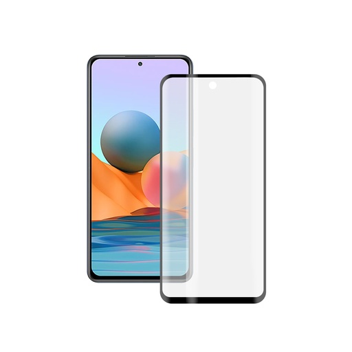 [000007118] Protector de pantalla para Xiaomi REDMI NOTE 10, Vidrio templado, Grosor 0,33 mm, Negro