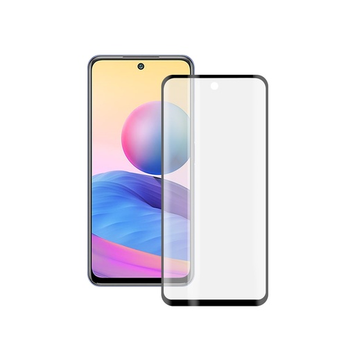[000007122] Protector full glue 2.5d Ksix vidrio templado 9h para xiaomi redmi note 10 5g borde negro ( 1 ud.)