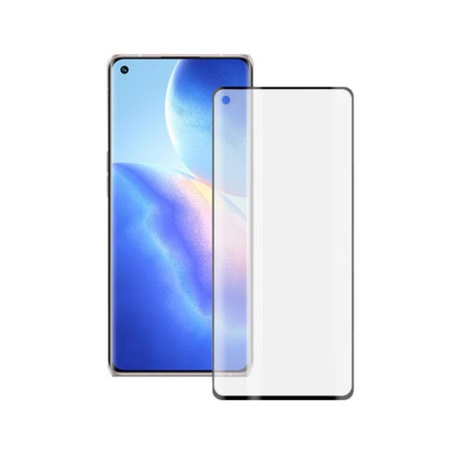 [000007127] Protector de pantalla para Oppo FIND X3 NEO, Vidrio templado, Grosor 0,33 mm, Negro