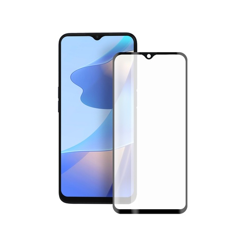 [000007141] Protector de pantalla para Oppo A16 y A16S Ksix, Vidrio templado, Grosor 0,33 mm, Negro