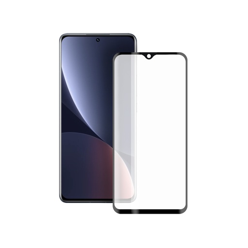 [000007142] Protector de pantalla para Xiaomi 12, Vidrio templado, 2.5D, Grosor 0,33 mm, Negro