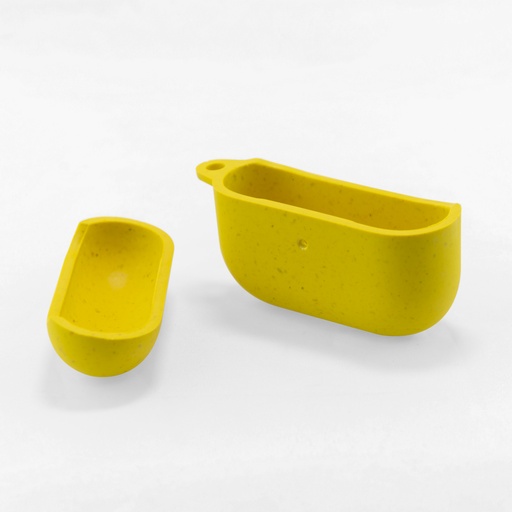 [000007159] Funda Ecológica para Apple AirPods Pro, Semirrígida, Amarillo