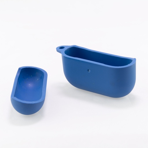 [000007160] Funda Ecológica para Apple AirPods Pro, Semirrígida, Azul