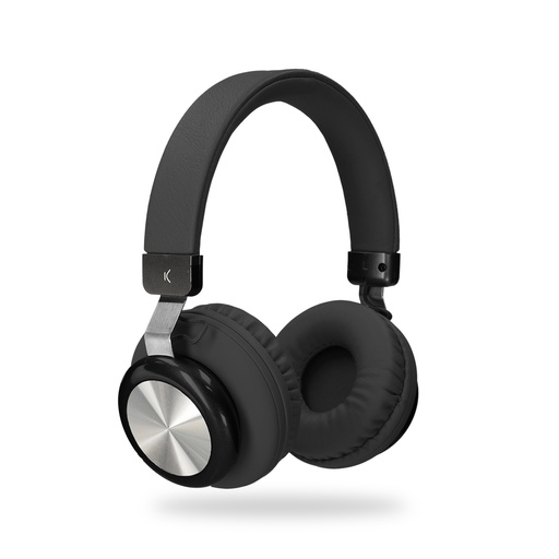 [000007165] Auriculares inalámbricos Ksix Retro, Bluetooth 5.0, Autonomía Hasta 6 horas, Negro