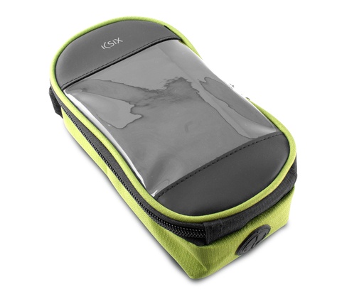 [000007175] Funda deportiva Universal para smarphone, Semirrígida, Especial para bicicleta, Verde