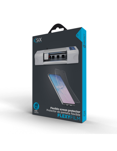 [000007239] Pack de 10 láminas plotter Ksix Flexy Film, protectores de pantalla TPU, código de recarga