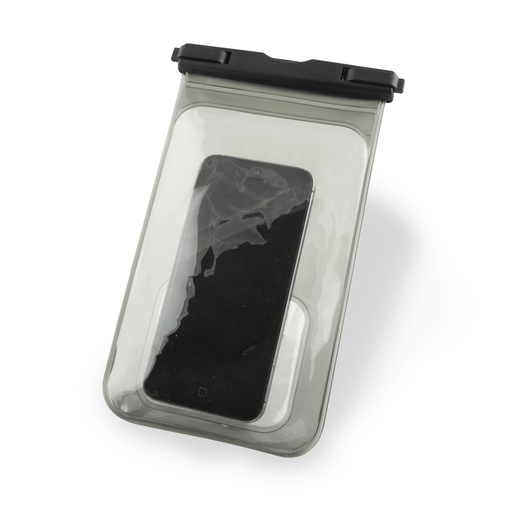 [000007251] Funda sumergible 2 metros Universal IPX8 para smartphone 9x16cm hasta 6,5 pulgadas, Flexible, Negro
