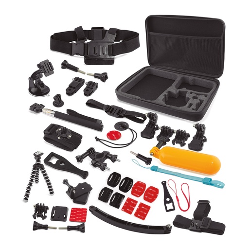 [000007267] Ultimate Pack Ksix, 22 Accesorios en 1, Compatible con GoPro y otras cámaras deportivas