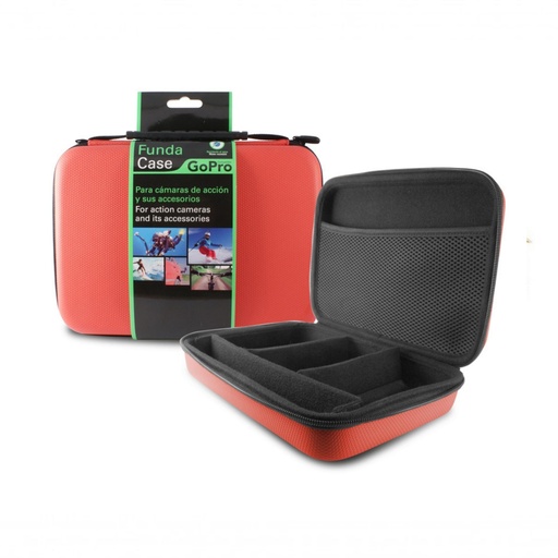 [000007271] Bolsa Adventure Ksix Para Cámaras Deportivas Y Accesorios Pequeña (250x180x70 Mm) Roja