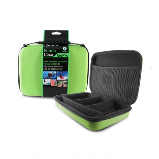 [000007272] Bolsa Adventure Ksix Para Cámaras Deportivas Y Accesorios Pequeña (250x180x70 Mm) Verde