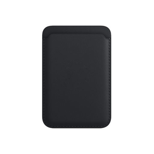 [000007289] Tarjetero magnético compatible con tecnología MagCharge, Piel vegana, Espacio para tarjetas y billetes, Negro