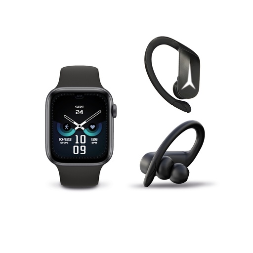 [000007306] Pack regalo Ksix Active. Auriculares inalámbricos Ksix SportBuds2 + smartwatch Ksix Urban3
