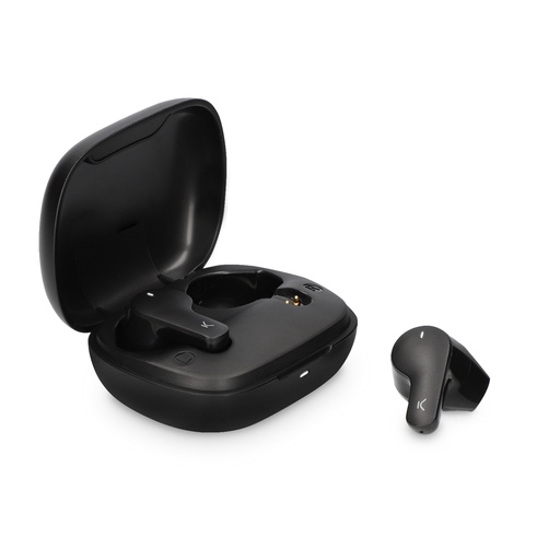 [000007351] Auriculares inalámbricos TrueBuds 3 Ksix, BT 5.0, Táctiles, Gestión de llamadas, Hasta 10 h de autonomía, Negro
