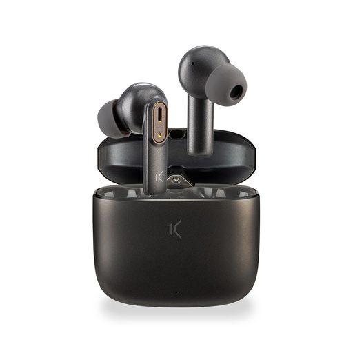 [000007352] Auriculares inalámbricos Ksix Spark, Bluetooth 5.2, Autonomía Hasta 20 horas, Gris