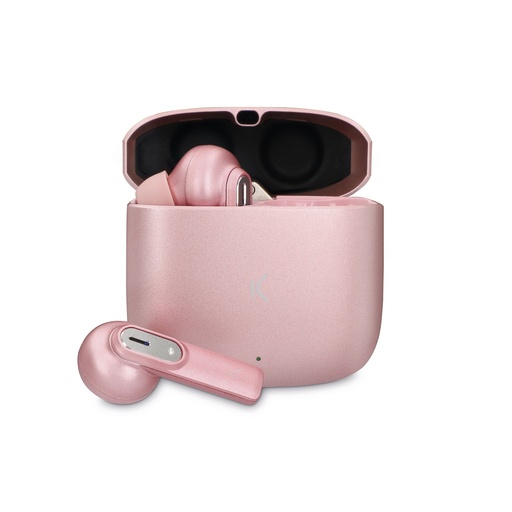 [000007353] Auriculares inalámbricos Ksix Spark, Bluetooth 5.2, Autonomía Hasta 20 horas, rosa