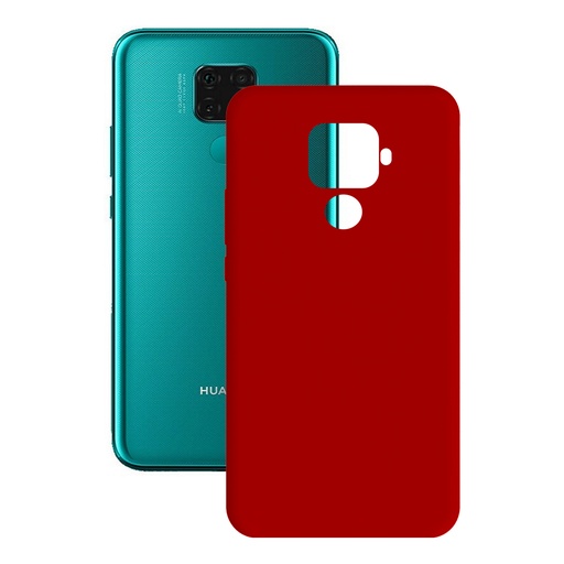 [000007396] Funda para Huawei Mate 30 Lite, Flexible, Rojo
