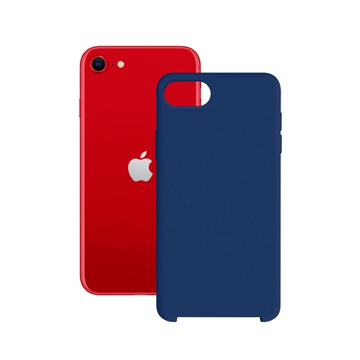 [000007414] Funda para iPhone SE 2022, SE 2020, 8 y 7, Flexible, Azul