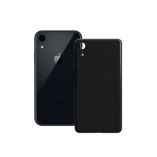 [000007420] Funda para iPhone XR, Flexible, Negro