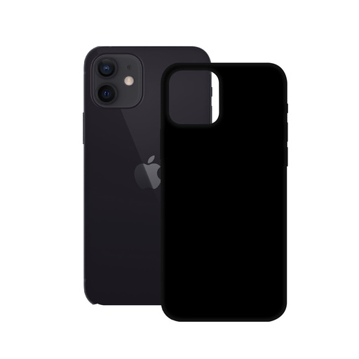 [000007427] Funda para iPhone 12 Mini, Flexible, Negro