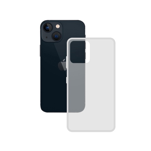 [000007435] Funda flexible para iPhone 14, Libre de huellas, Resistente, Compatible con carga inalámbrica, Transparente