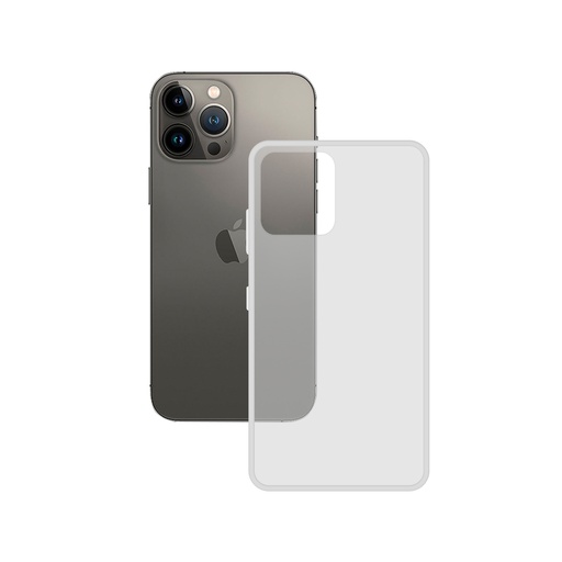 [000007438] Funda flexible para iPhone 14 Pro, Libre de huellas, Resistente, Compatible con carga inalámbrica, Transparente