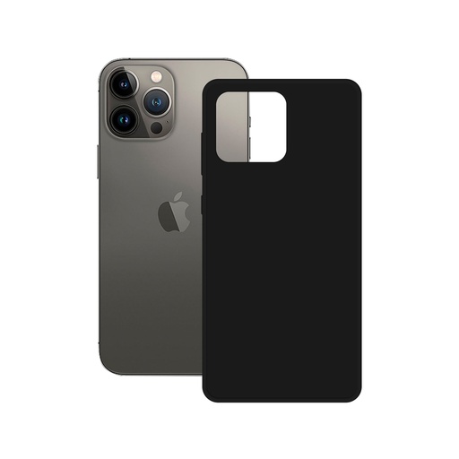 [000007439] Funda acabado mate para iPhone 14 Pro, Antirralladuras y antihuellas, Compatible con carga inalámbrica, Negro